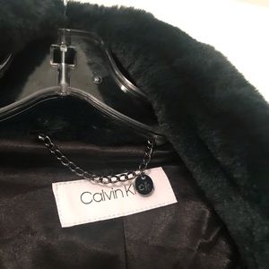 Soft and cozy new Calvin Klein faux fur coat
